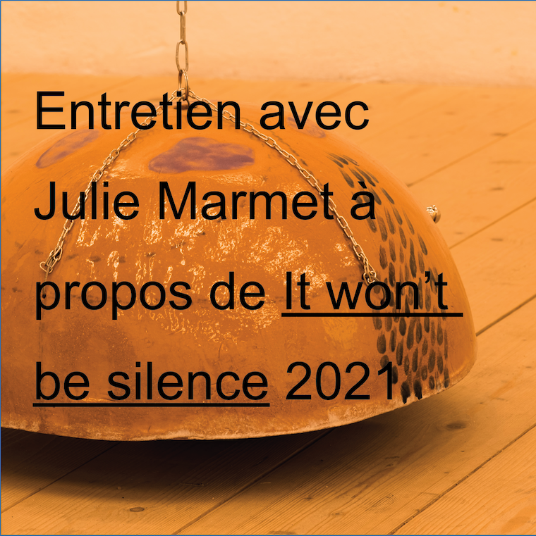 It won't be silence, entretien avec Julie Marmet, CAN Neuchatel.